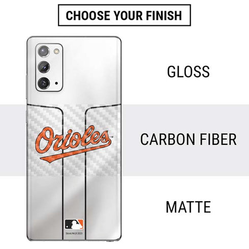MLB Baltimore Orioles Home Jersey Galaxy Note20 5G Skin